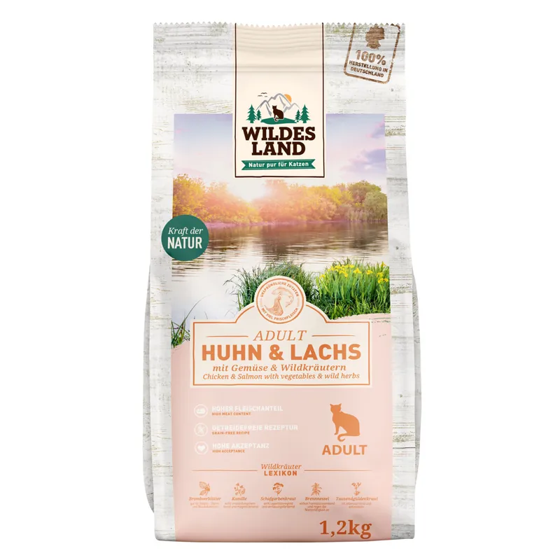 WILDES LAND Huhn+Lachs 1,2 kg Preiswert